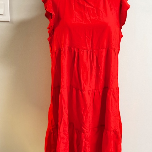 Sleeveless Pleated Ruffle Summer Dress NWT - Picture 2 of 4